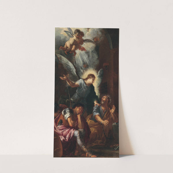 Bozzetto für Sta Maria della Vittoria Milano 2 Befreiung des hl Petrus by Giovanni Ghisolfi