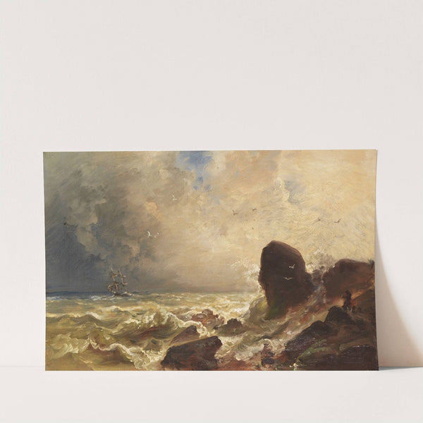 Brandende See (1850) by Christian Ernst Morgenstern