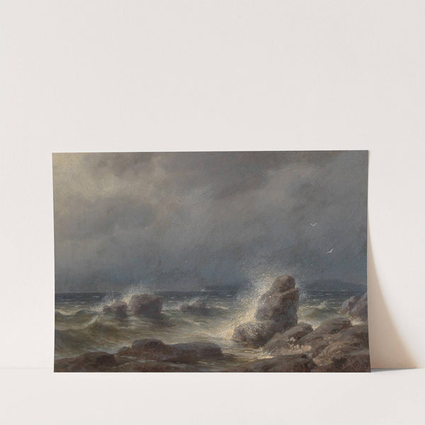 Brandung vor der Küste der Insel Melada by Gottfried Seelos