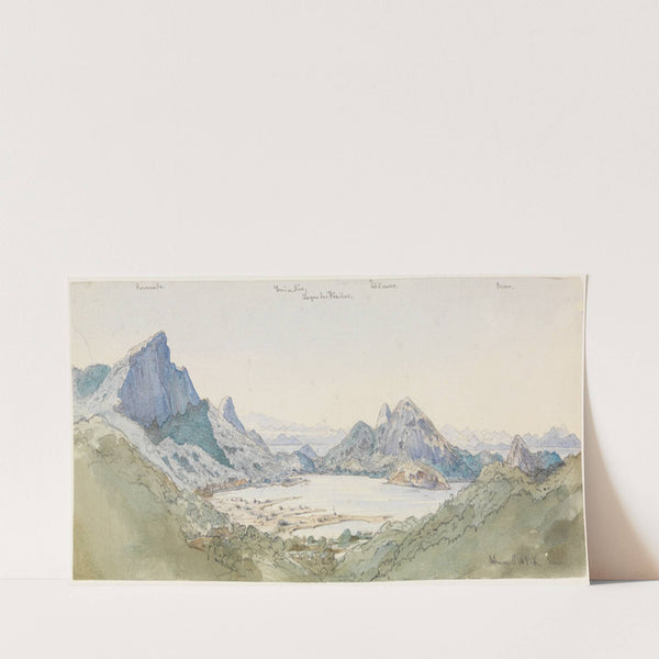 Brasilianische Gebirgslandschaft am Meer (1861) by Ferdinand Keller