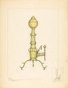 Brass Andiron