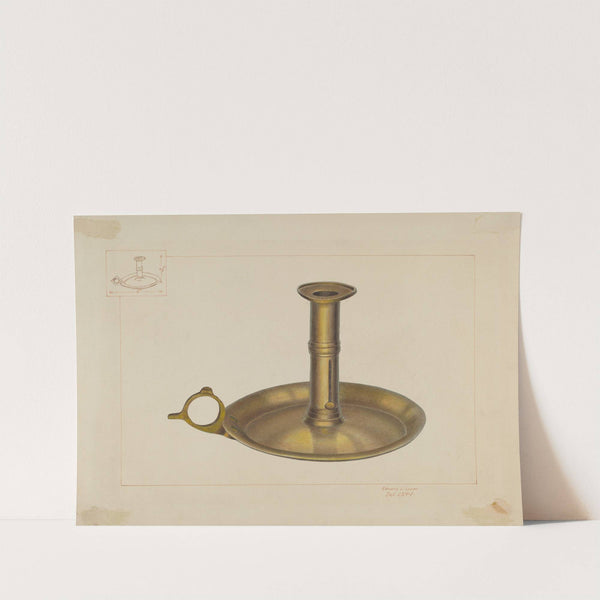 Brass Candlestick by Edward L. Loper