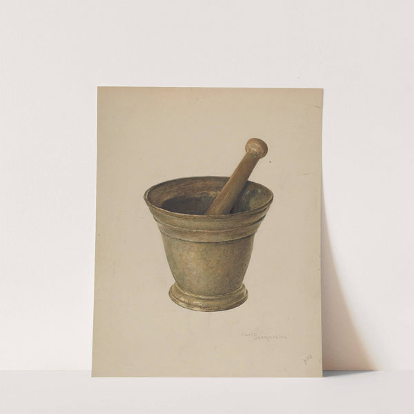 Brass Mortar and Pestle by Carl Buergerniss
