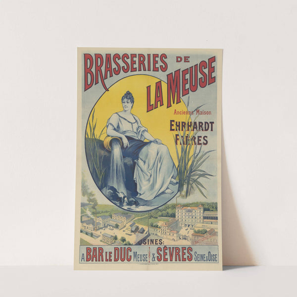 Brasseries de la Meuse. Ancienne Maison Ehrhardt Frères. Usines à Bar-le-Duc, Meuse & Sèvres, Seine. & Oise (1891) by Imp. F. Champenois