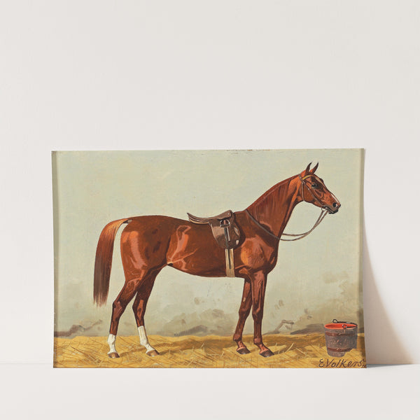 Brauner im Stall (1901) by Emil Volkers