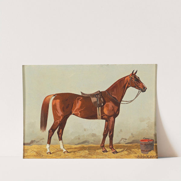 Brauner im Stall (1901) by Emil Volkers