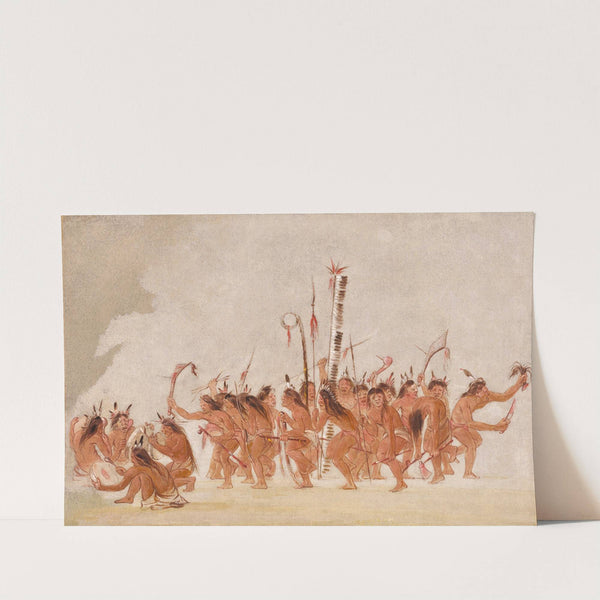 Braves’ Dance, Ojibwa (1835-1837) by George Catlin