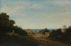Brazilian landscape with the village of Igaraçú. To the left the church of Sts Cosmas and Damian