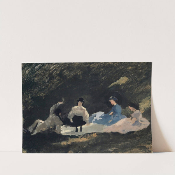 Breakfast at the Border of a Wood (1863) by Frank Buchser