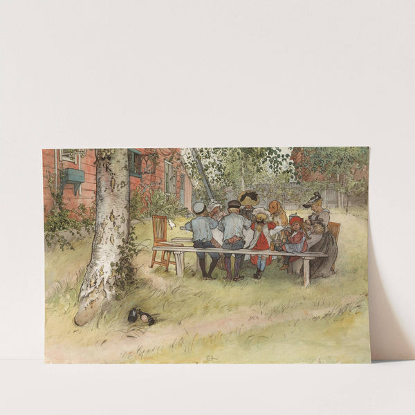 Breakfast under the Big Birch by Carl Larsson