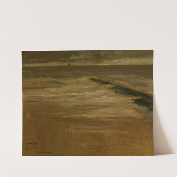 Breakwater at Nieuwpoort by Auguste Oleffe