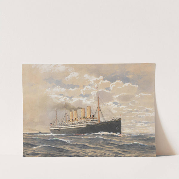 Bremer Schnelldampfer ‘Kaiser Wilhelm II’ des Norddeutschen Lloyd (1900) by Themistokles Von Eckenbrecher