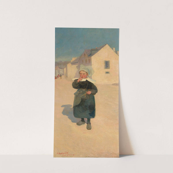 Breton girl, late from school by Robert Murdoch Wright