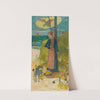Breton girl spinning by Paul Gauguin
