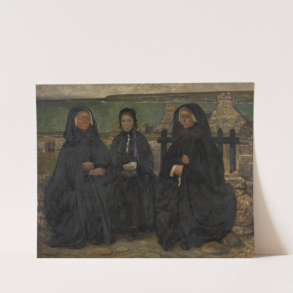 Breton Women in Mourning (1903) by Charles Cottet