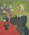 Bretonne au bouquet (Huelgoat)