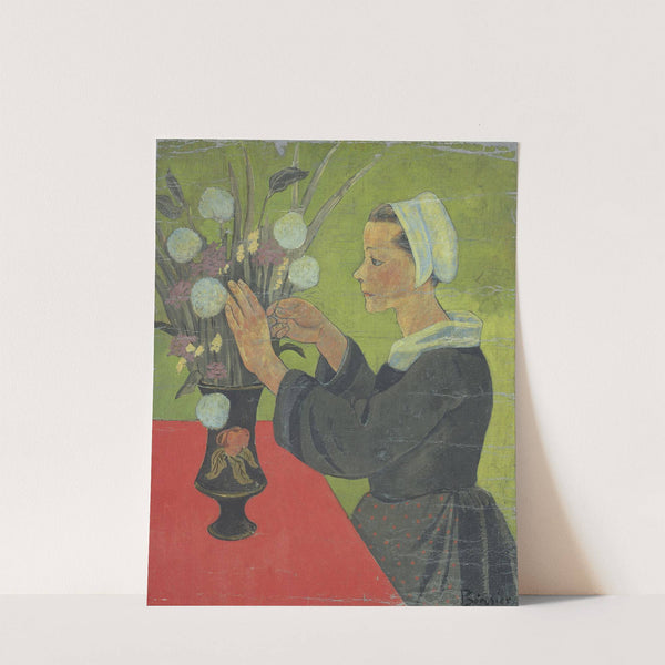 Bretonne au bouquet (Huelgoat) by Paul Sérusier