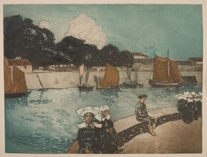 Bretonnes sur le quai (Concarneau) (1902)