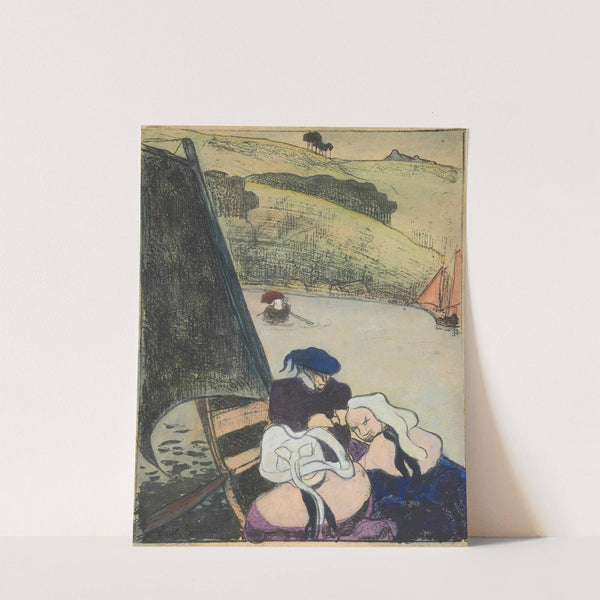 Bretons dans une barque (Bretons in a Ferryboat) (1889) by Emile Bernard