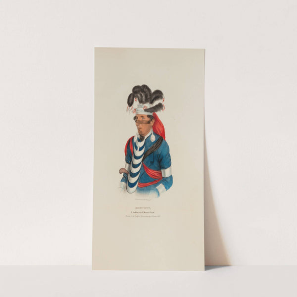 BREWETT; A Celebrated Chief Miami Chief (1835) by James Otto Lewis