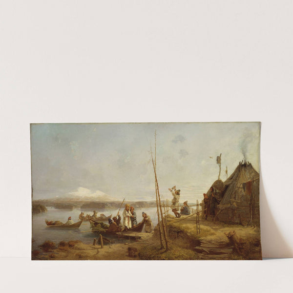 Bridal Homecoming at Lake Hornavan by Johan Fredrik Höckert