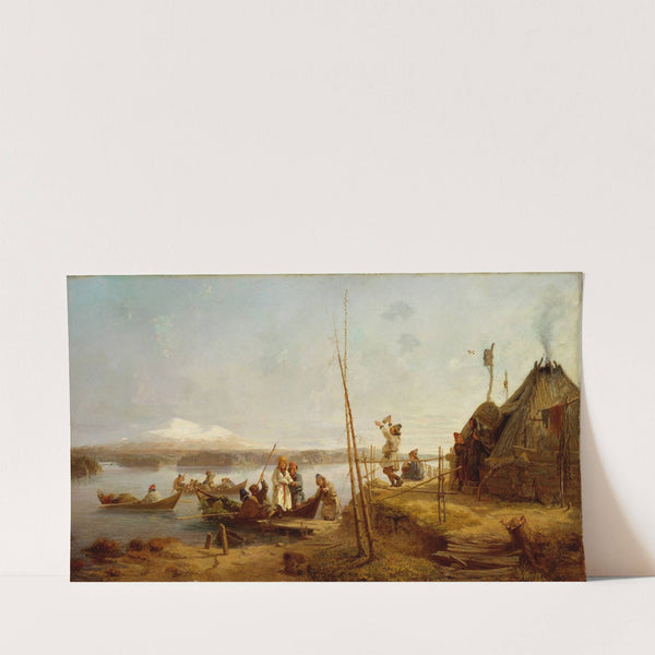 Bridal Homecoming at Lake Hornavan by Johan Fredrik Höckert