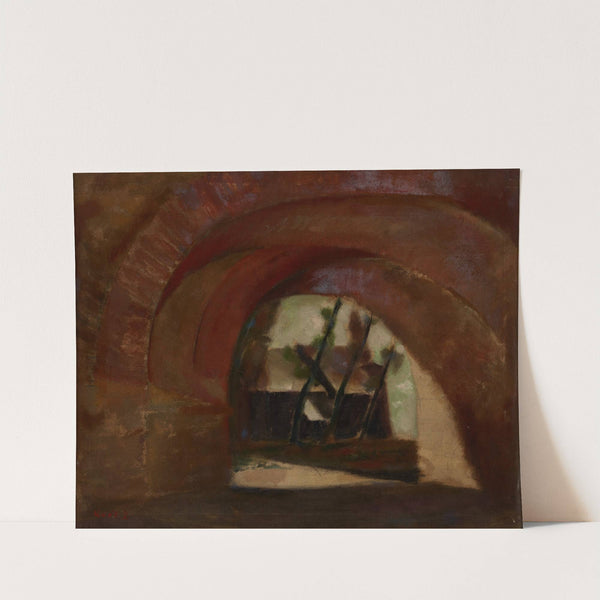 Bridge and a the Church in Terlikówka by Zygmunt Król