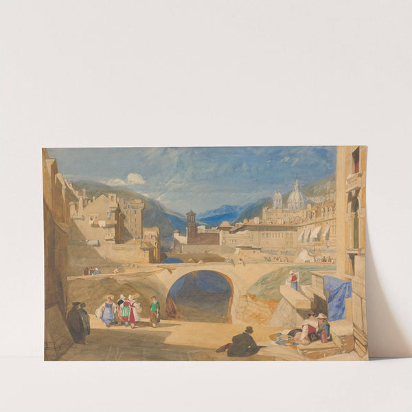 Bridge in a Continental Town (ca. 1830) by John Sell Cotman