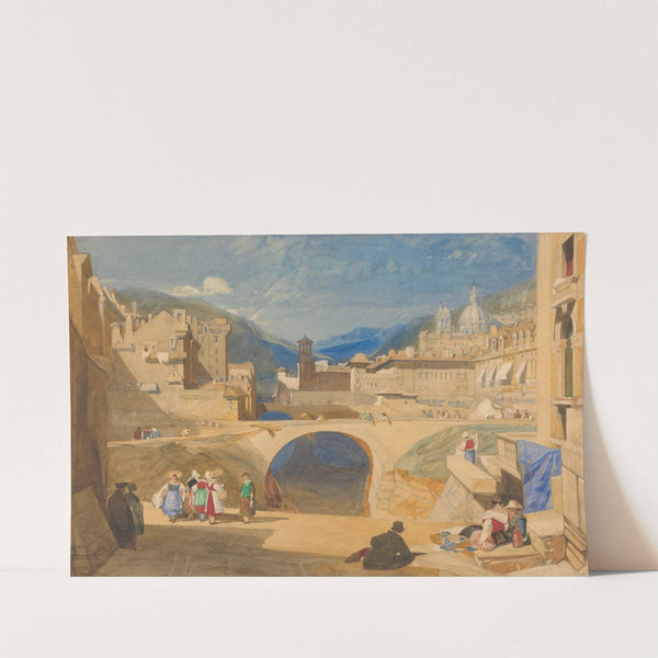 Bridge in a Continental Town by John Sell Cotman