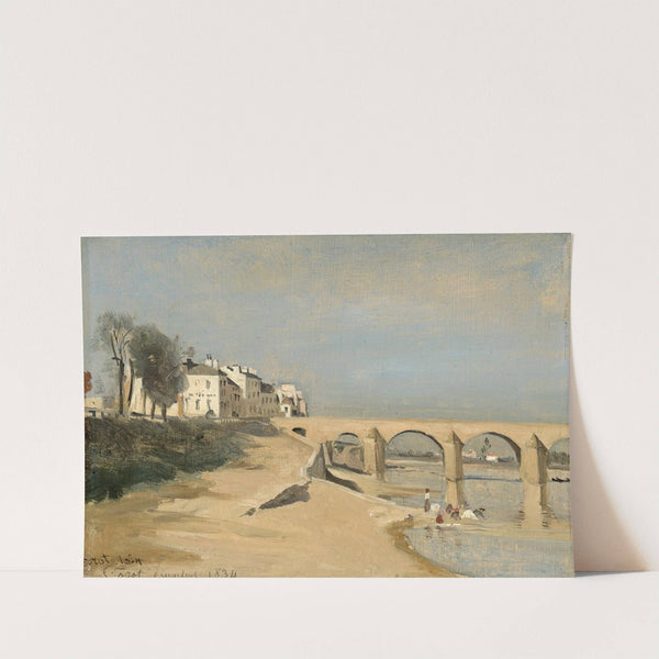 Bridge on the Saône River at Mâcon by Jean-Baptiste-Camille Corot