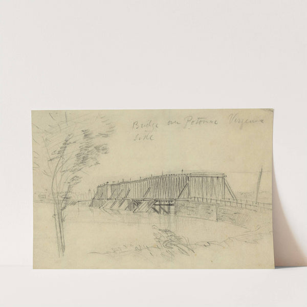 Bridge over Potomac Virginia side by Alfred Rudolph Waud