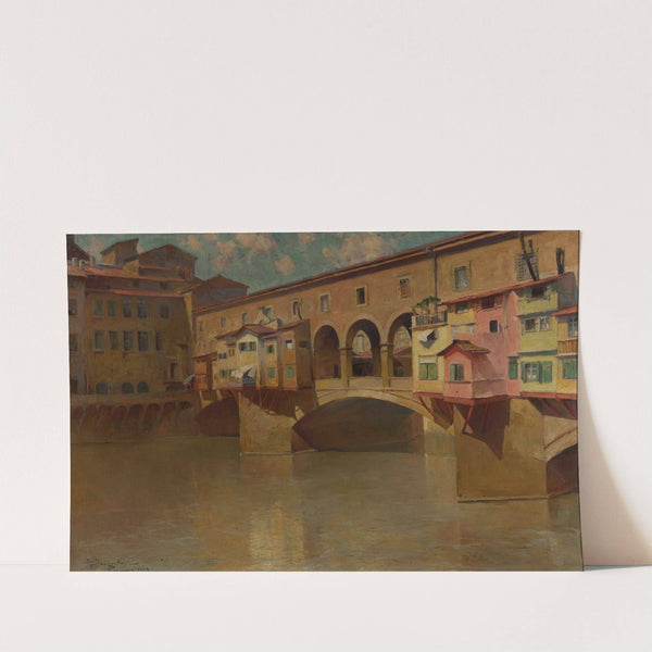 Bridge over the Arno River by Stanisław Janowski
