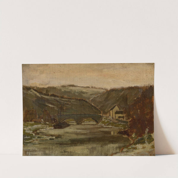 Bridge over the River Lesse by Félicien Rops