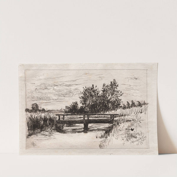 Bridge, Schleissheim (1879) by Otto Henry Bacher