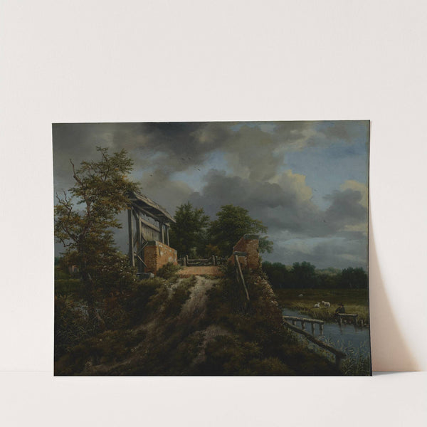 Bridge with a Sluice (about 1648–1649) by Jacob van Ruisdael