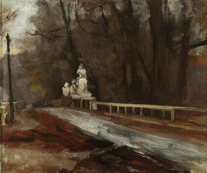 Bridge with the statue of Sobieski at Agrykola