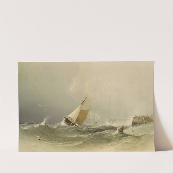 Bridlington Harbour (1837) by Copley Fielding