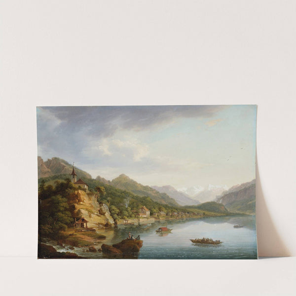 Brienz And Lake Brienz (1769) by Johann Ludwig Aberli