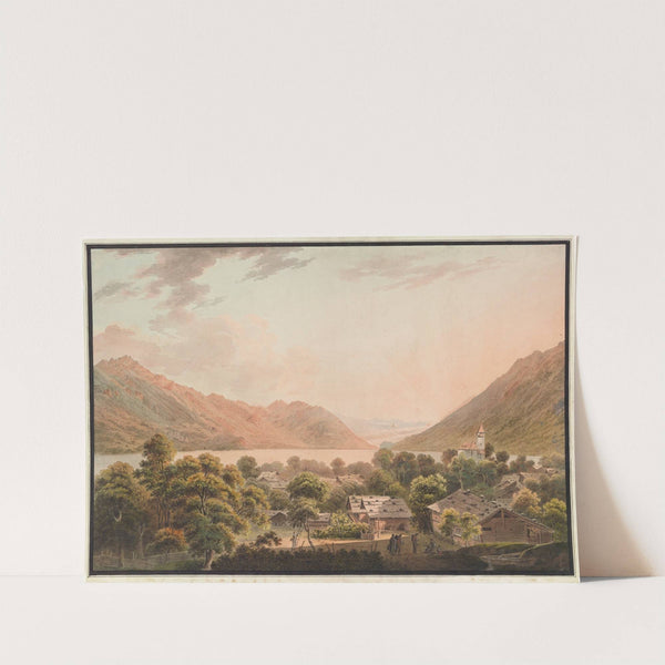 Brienz et le lac de Brienz vers Interlaken by Jakob Samuel Weibel