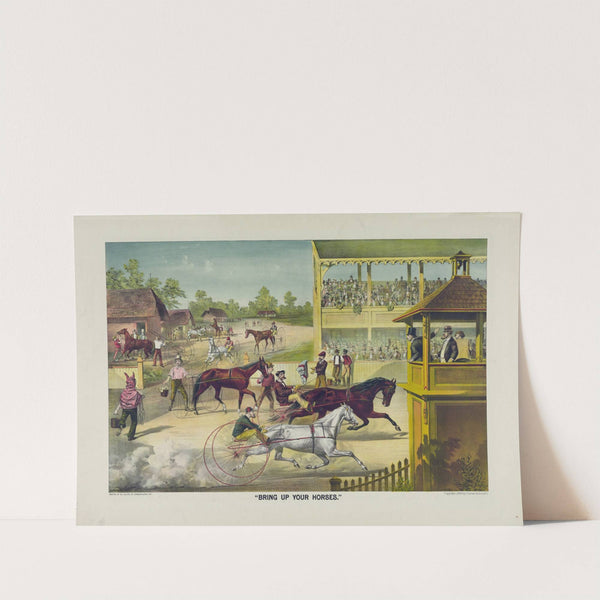 Bring up your horses (1886) by Currier & Ives.