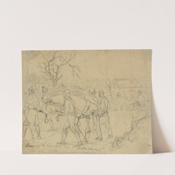 Bringing the wounded into Fredericksburg in the afternoon-of Saturday by Arthur Lumley