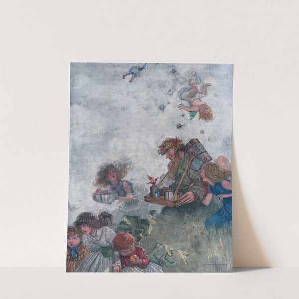 Bringing with them a little old man by William Heath Robinson