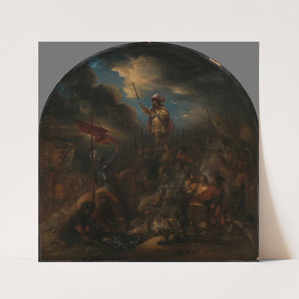 Brinio Raised on a Shield (1650-1661) by Jan Lievens