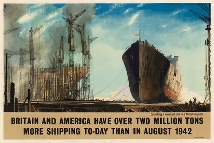 Britain and America Have Over Two Million Tons More Shipping Today Than in August 1942 — size preview