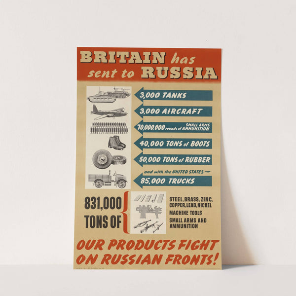 Britain Has Sent to Russia…Our Products Fight on Russian Fronts by Anonymous