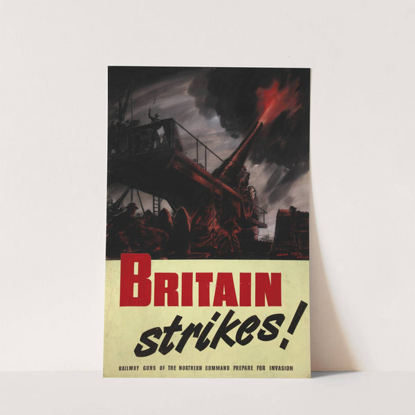 Britain Strikes! Railway guns of the northern command prepare for invasion. (between 1939 and 1946) by Harold Pym