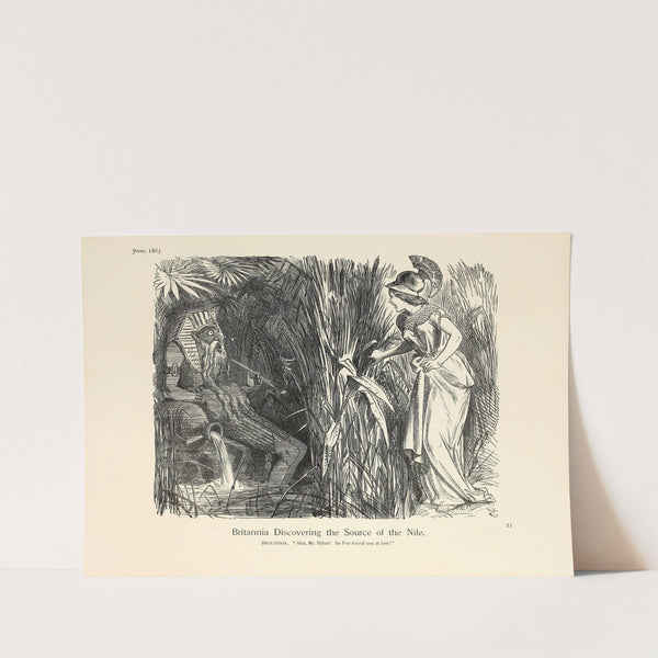 Britannia Discovering the Source of the Nile by Sir John Tenniel