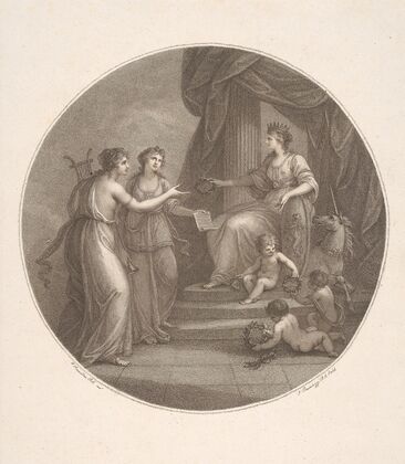 Britannia Rewarding Music and Literature (1792)