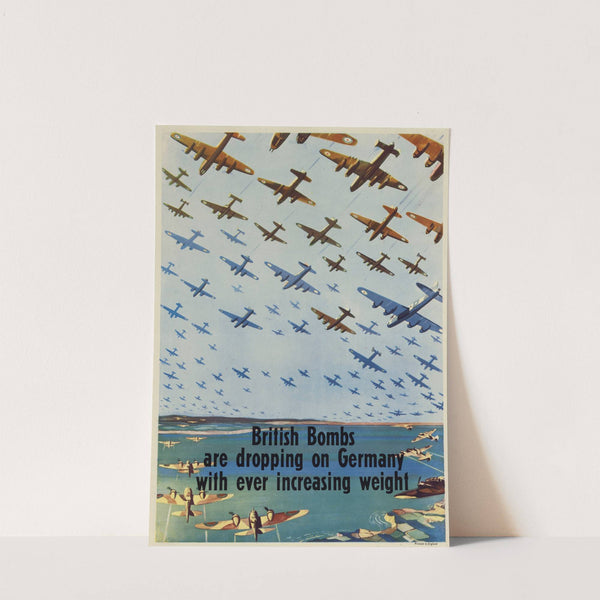 British Bombs are Dropping on Germany With Ever Increasing Weight by Anonymous