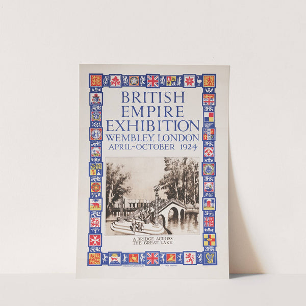British Empire Exhibition, Wembley, London, April-October 1924; A bridge across the great lake by Ernest Coffin